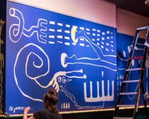 Festival Logo Weer een kersverse mural in Merleyn!