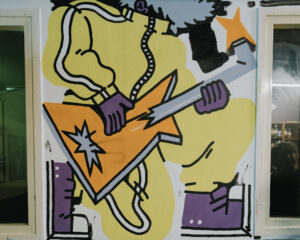 Festival Logo Nieuwe muzikale kunst op de muren van Merleyn